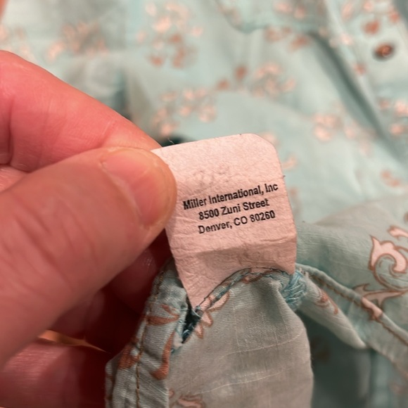 Pearl snap western cowgirl button down M - Picture 11 of 12